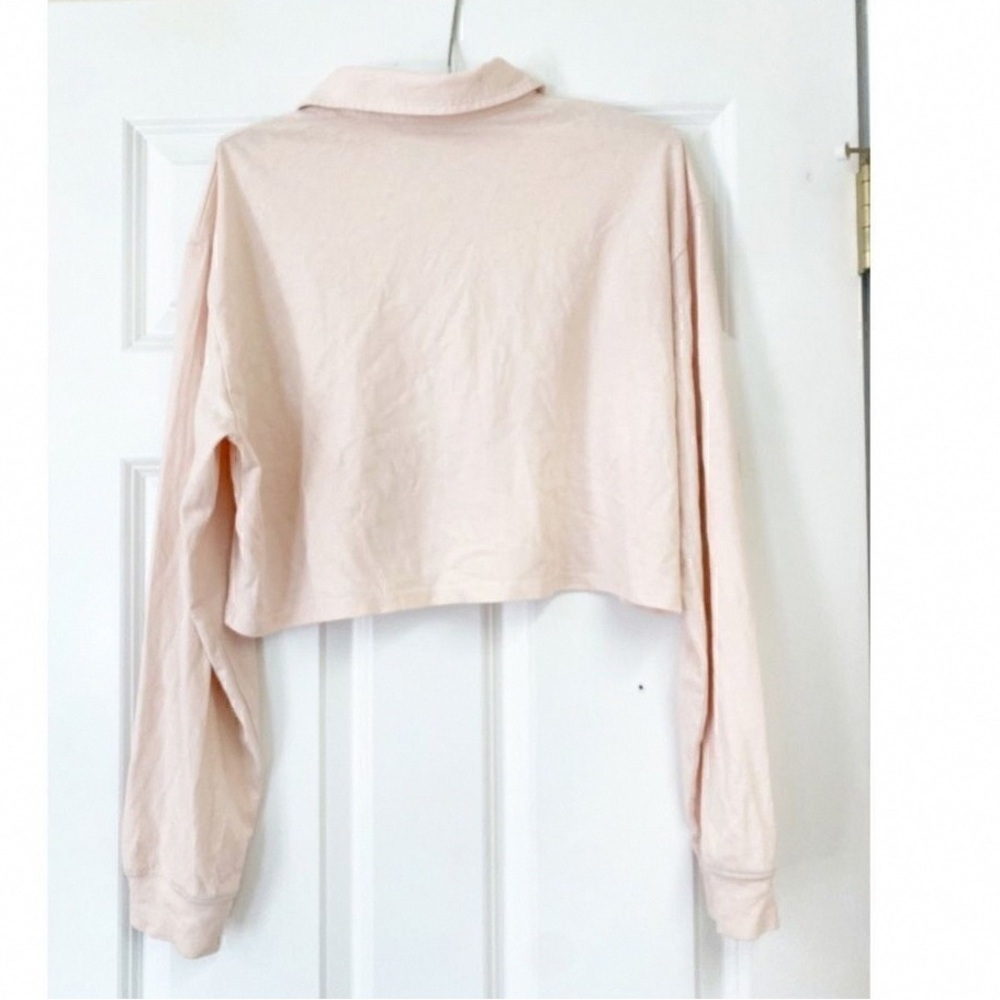 Elegant Blush Pink Cropped Top